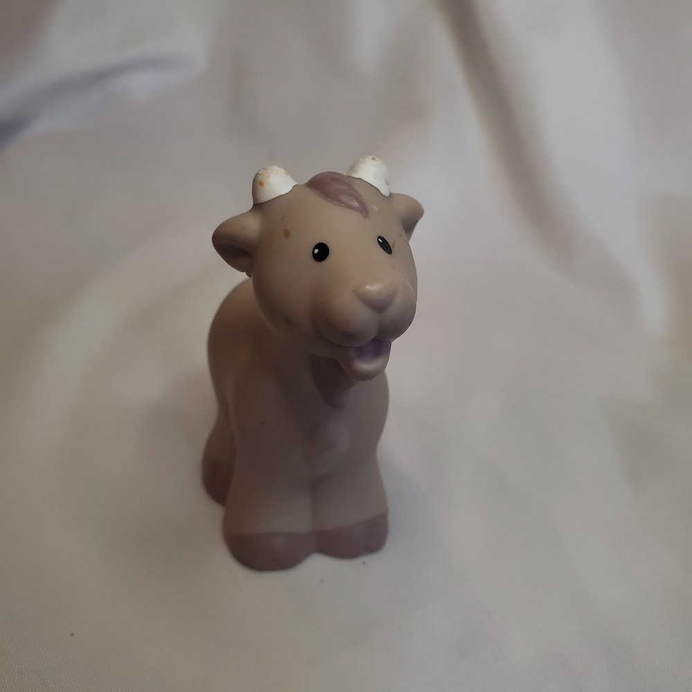 Fisher Price Little People GREY Gray BILLY GOAT Nativity Farm‎ Zoo Noah